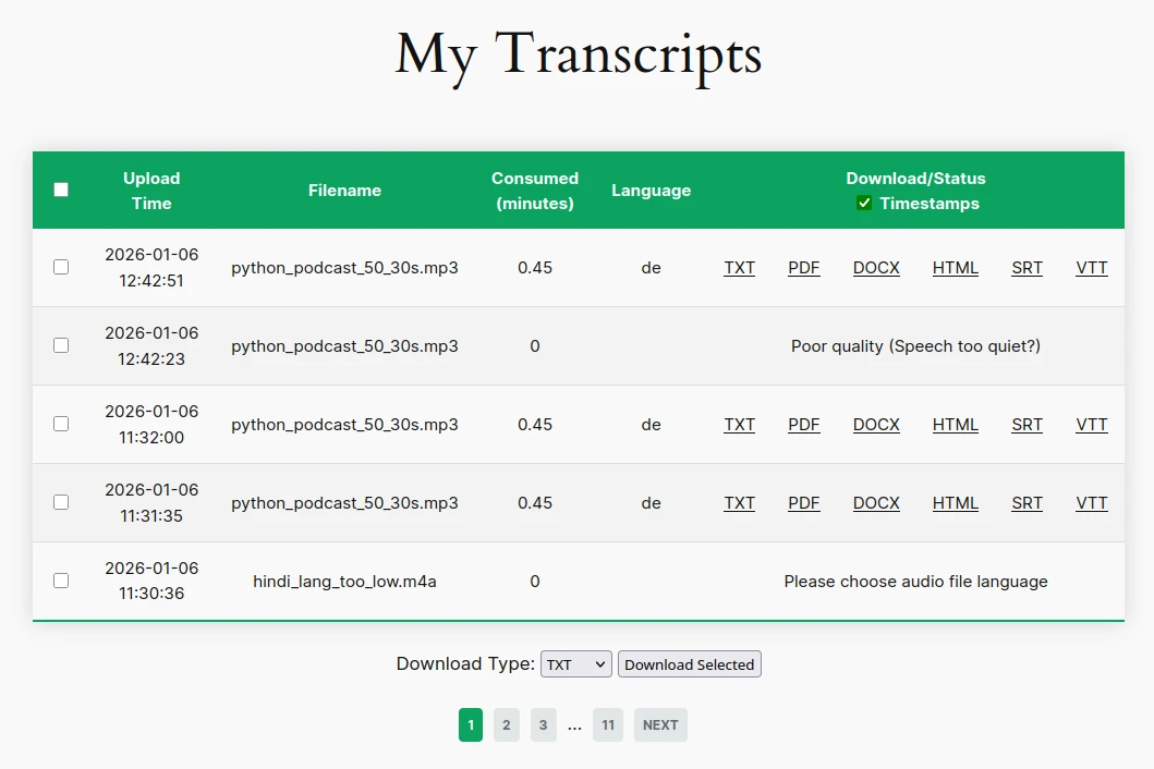 Manage downloads