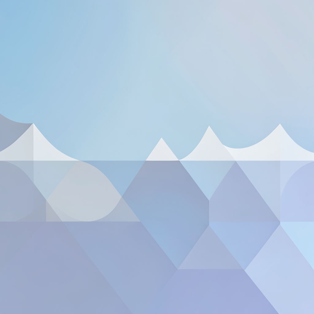 voice waveform smoothing out into organized geometric blocks abstract digital art soft gradient lighting pastel blue and grey palette clean composition high resolution render --no text charts g